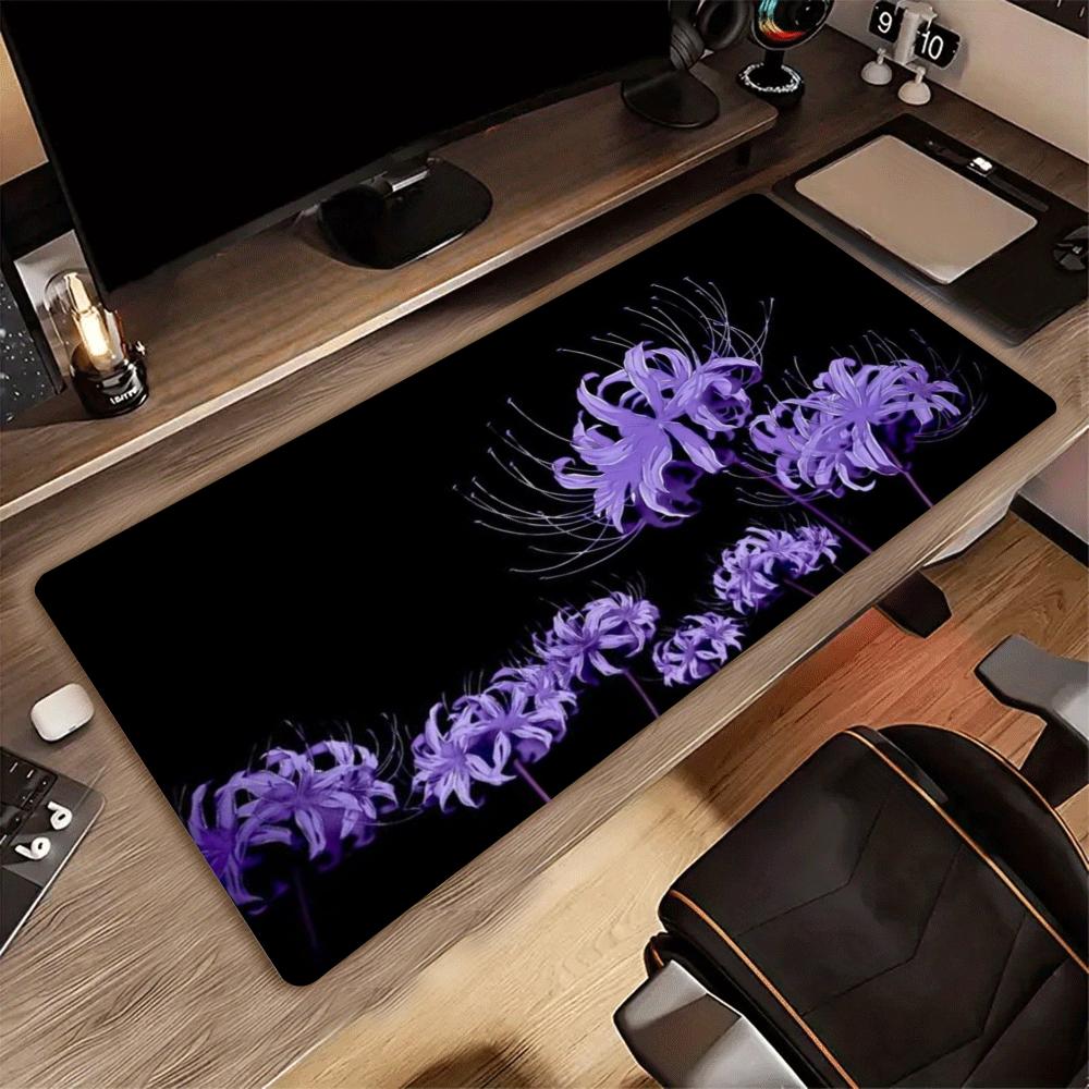 Gaming Keyboard Blue - Mousepad XXL Gothic Lycoris Radiata Merah