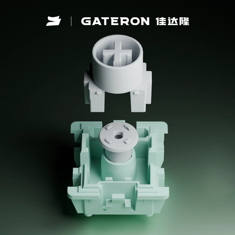 Gaming Keyboard Hall Effect Switches - Sakelar GATERON Magnetic Jade Ultra, Linear,