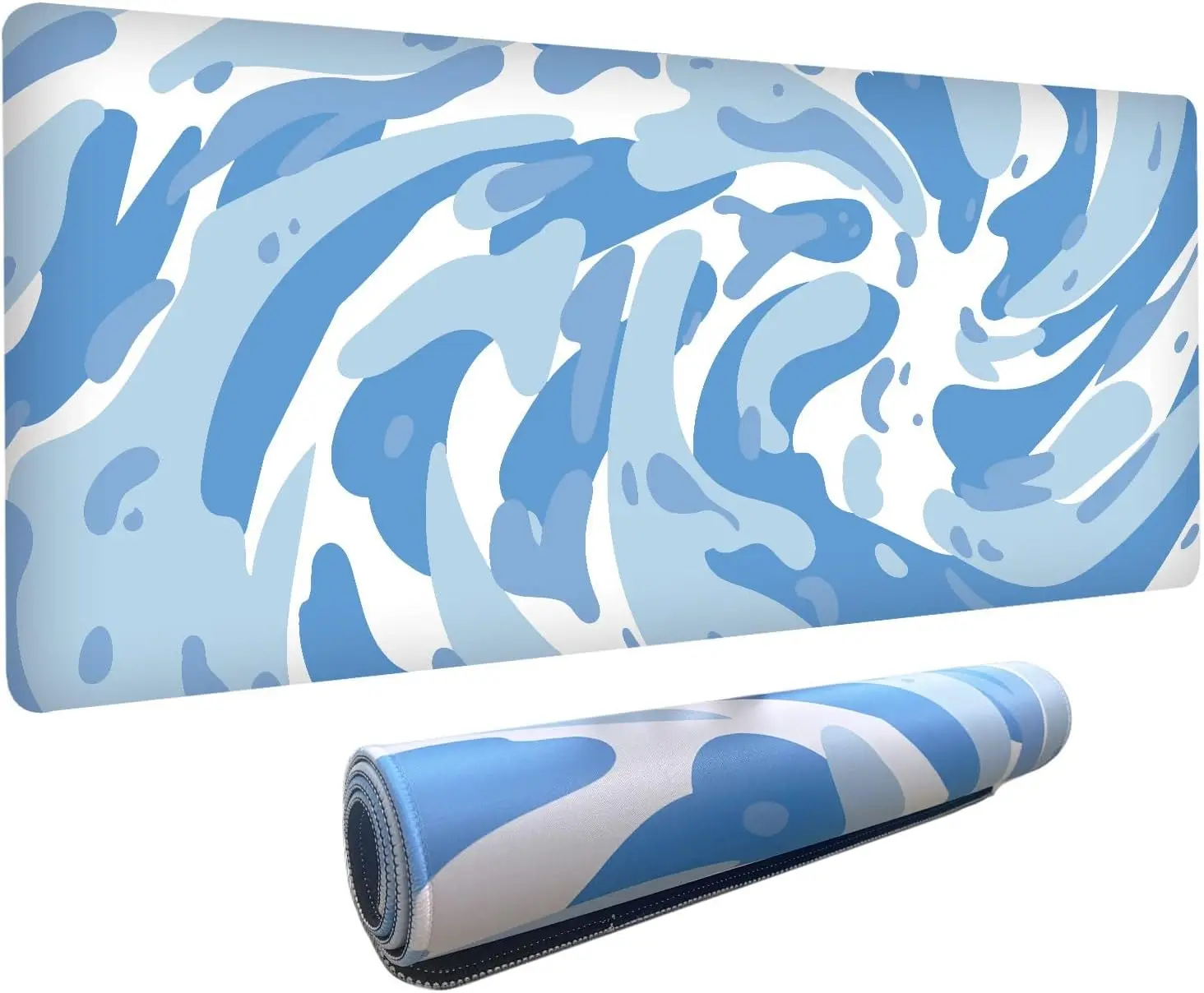 Gaming Keyboard Blue - Alas Mouse Gaming Motif Swirl Camo