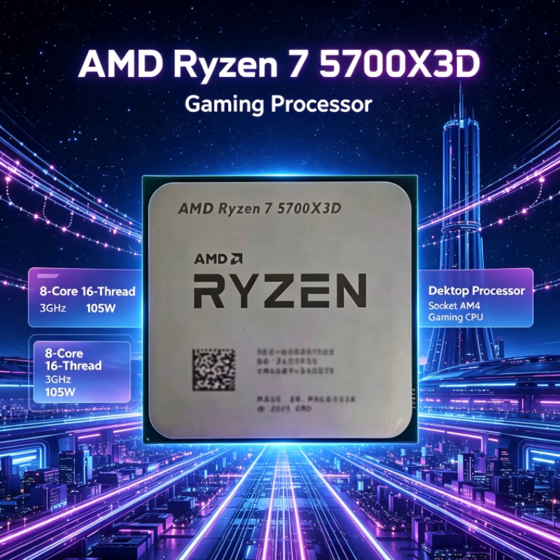 Amd Cpu Ryzen 7 - AMD Ryzen 7 5700X3D CPU Desktop