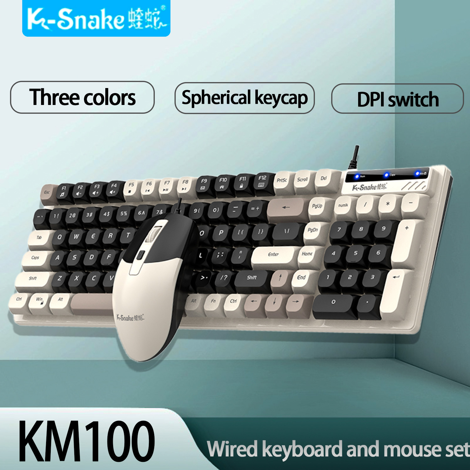 Gaming Keyboard And Mouse For Xbox - K-Snake KM100 Set Keyboard dan Mouse