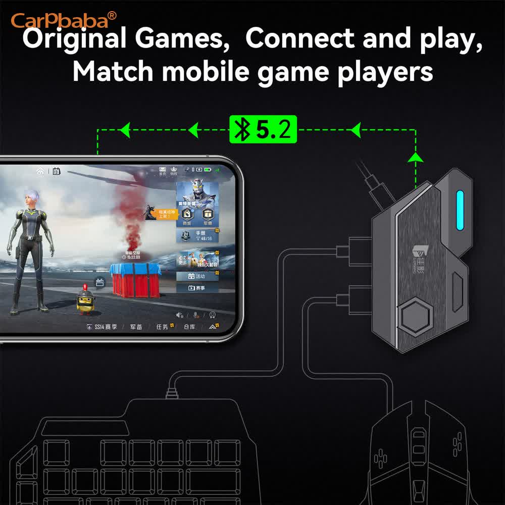 Gaming Keyboard Mobile - Konverter Mouse & Keyboard Mix SE/Lite
