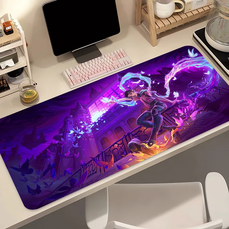 Gaming Keyboard En Mouse - Alas Mouse Gamer Komputer Anime PC