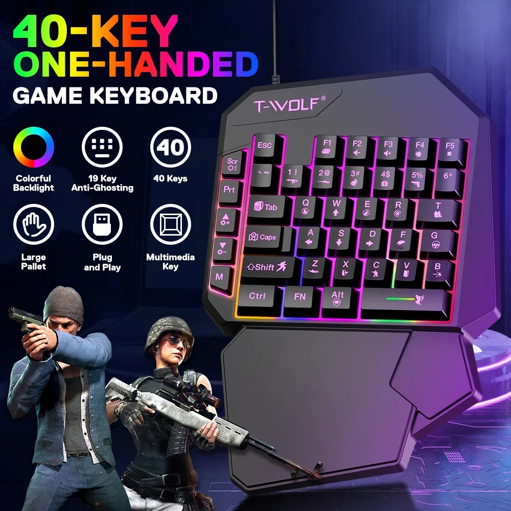 5 in 1 RGB Gaming Keyboard Mou - Gaming Keyboard And Mouse For Xbox ulasan dan harga