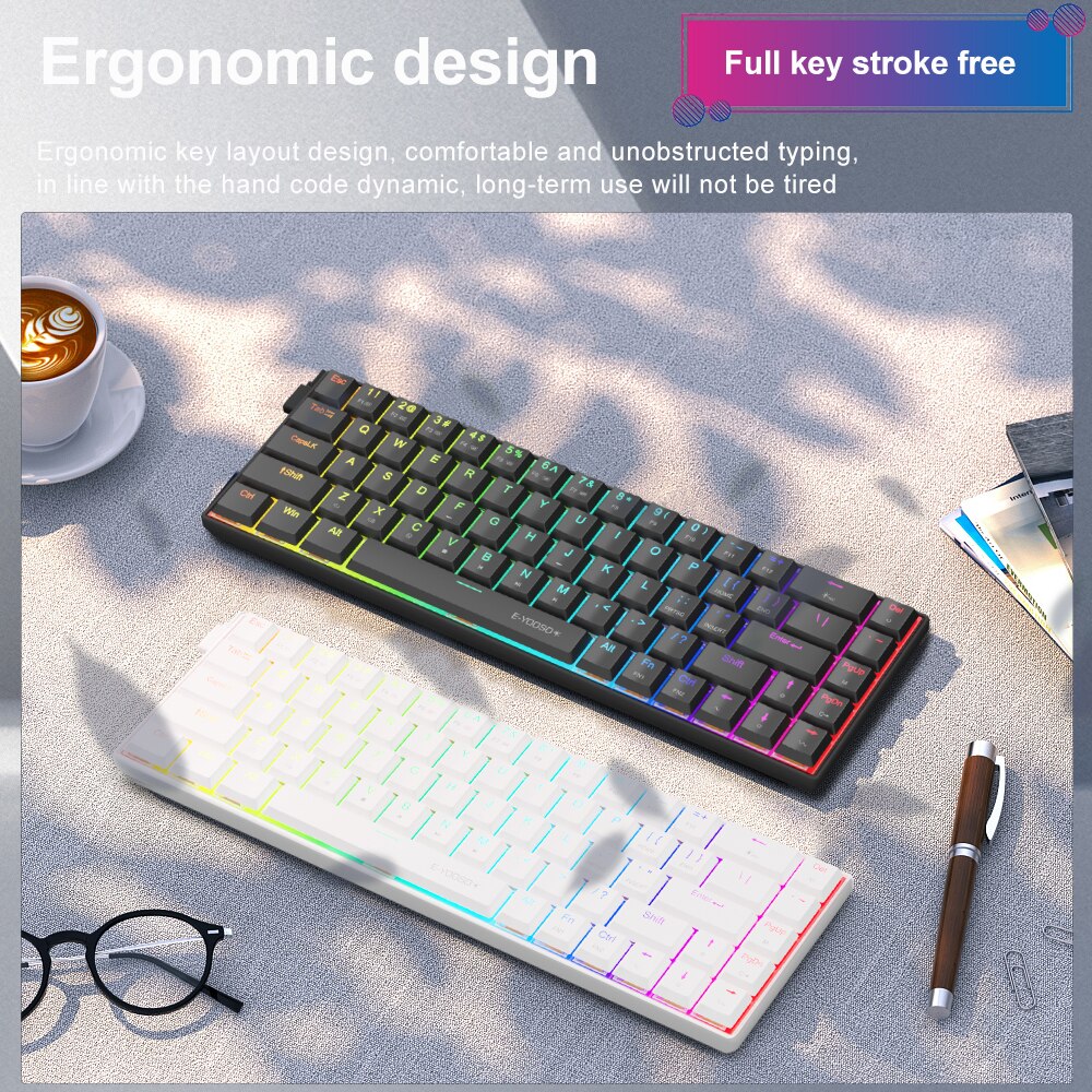 E-YOOSO A68 RGB Keyboard Gamin - Gaming Keyboard Mobile ulasan dan harga