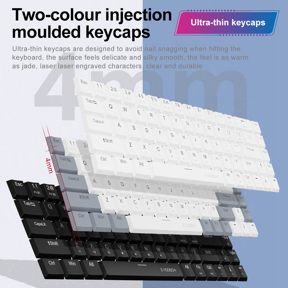 E-YOOSO A68 RGB Keyboard Gamin - Gaming Keyboard Mobile ulasan dan harga