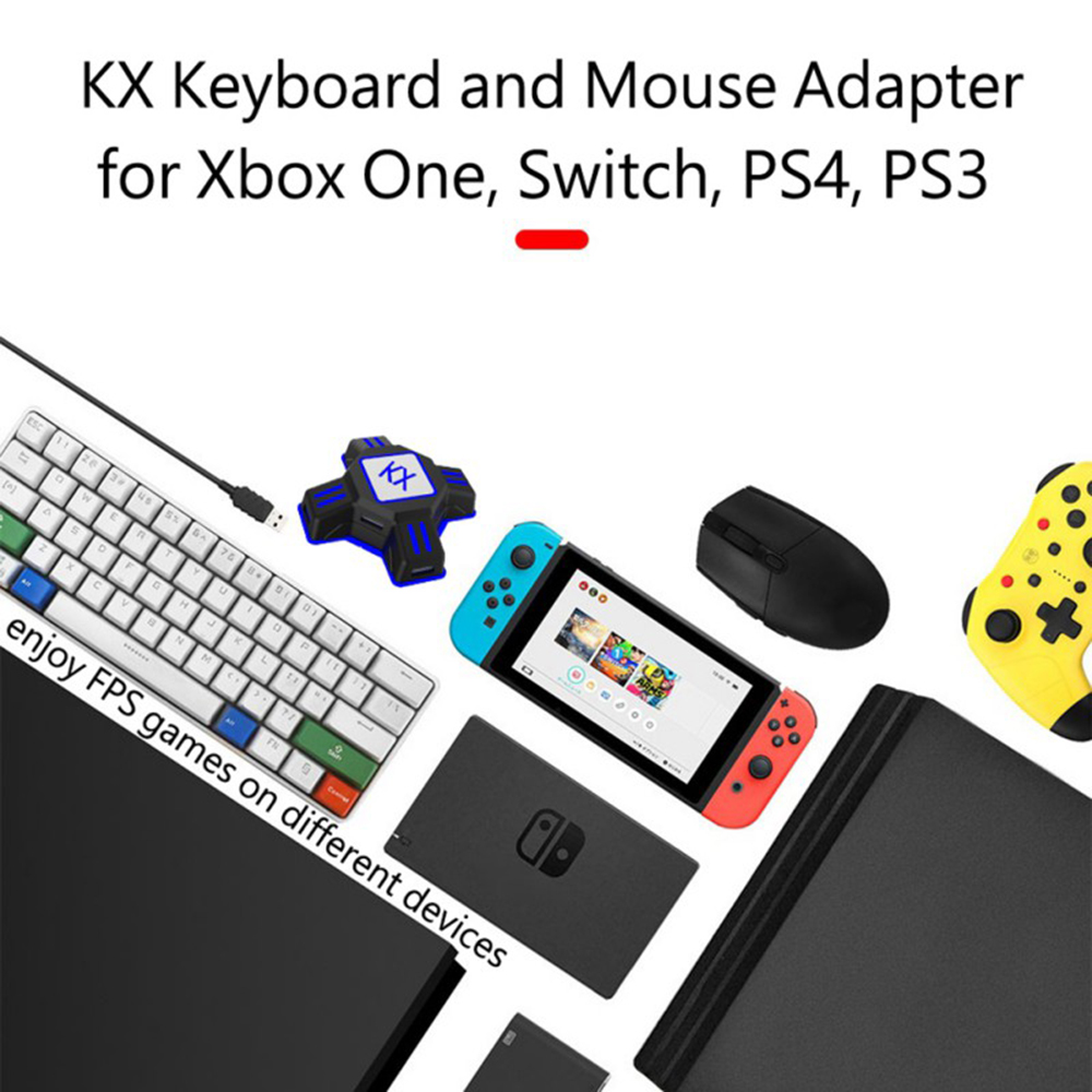 Adaptor KX untuk Pengontrol PS - Gaming Keyboard And Mouse For Xbox ulasan dan harga