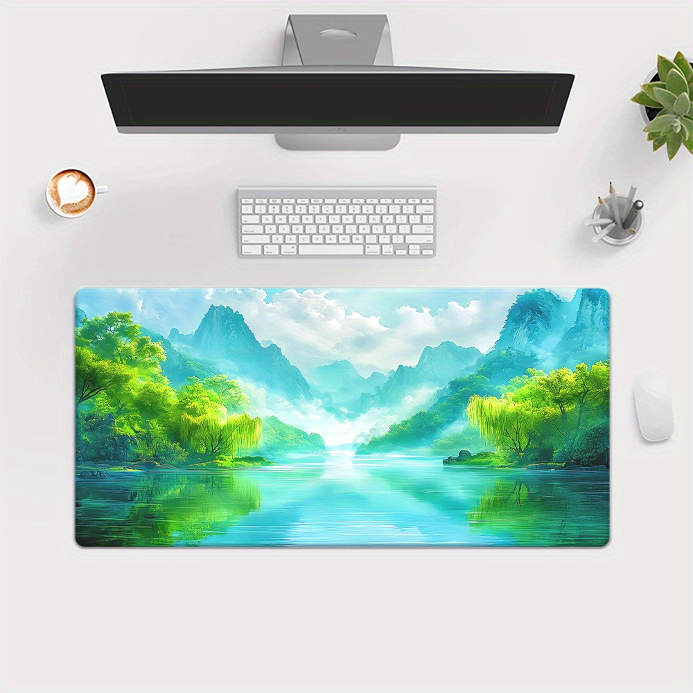 Alas Meja Cetak HD Pemandangan - Gaming Keyboard Brand ulasan dan harga