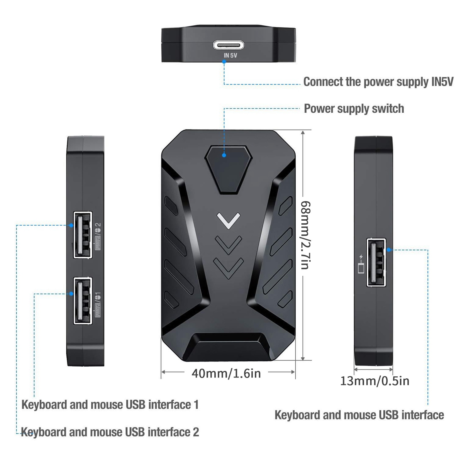 Adaptor Konverter Mouse Keyboa - Gaming Keyboard Mobile ulasan dan harga