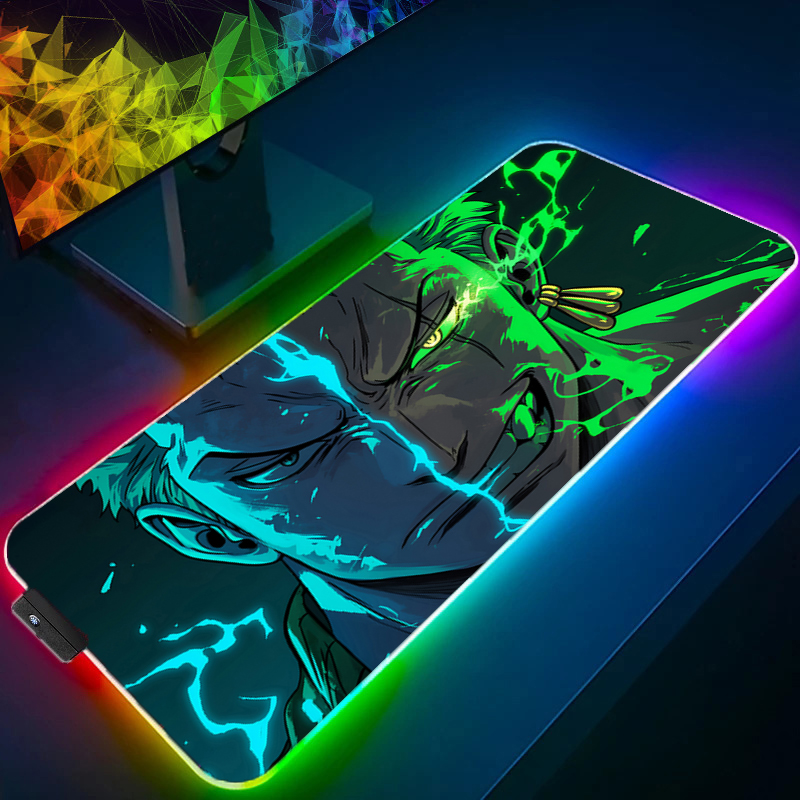ONE PIECE Zoro Mouse Pad RGB A - Gaming Keyboard En Mouse ulasan dan harga