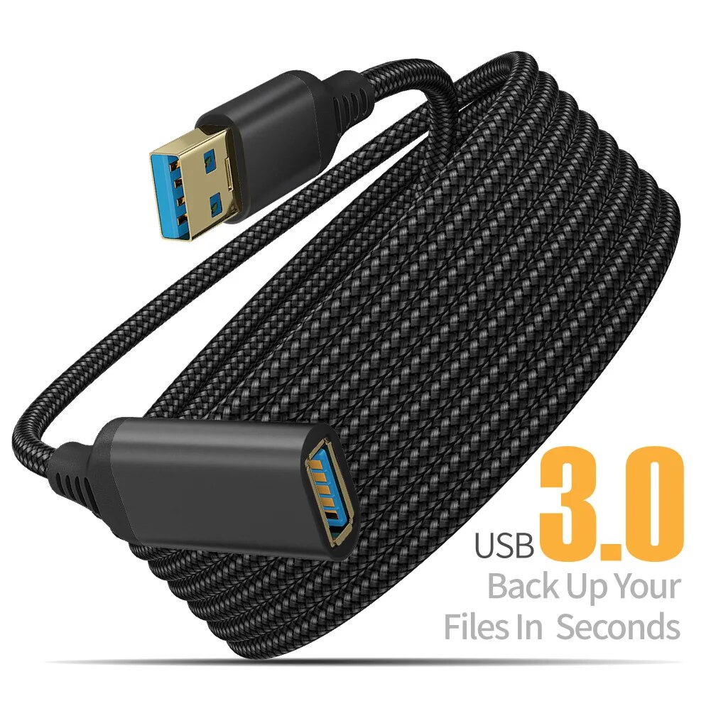 Kabel Ekstensi USB 3.0 Berbaha - Coiled Usb Cable ulasan dan harga