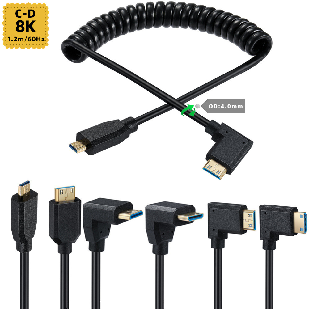 2.1Versi 8K@60Hz 4K@120Hz Kabe - Coiled Usb Cable ulasan dan harga