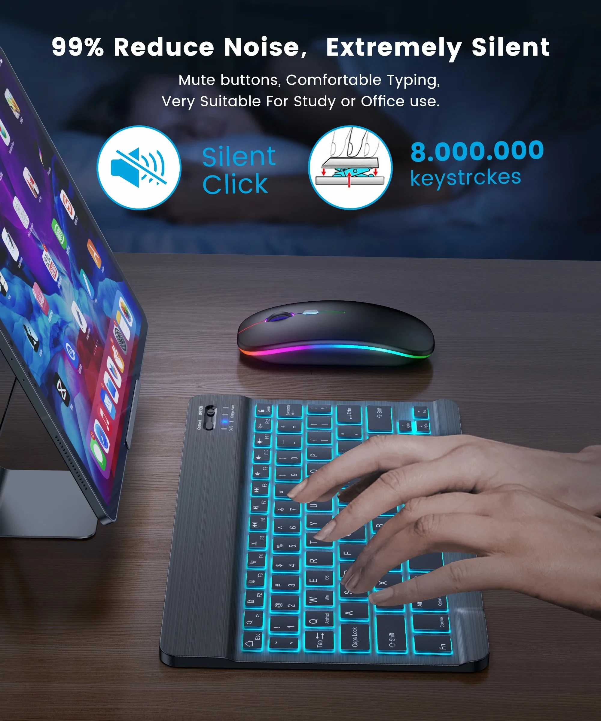 Keyboard Nirkabel Bluetooth RG - Gaming Keyboard And Mouse For Xbox ulasan dan harga
