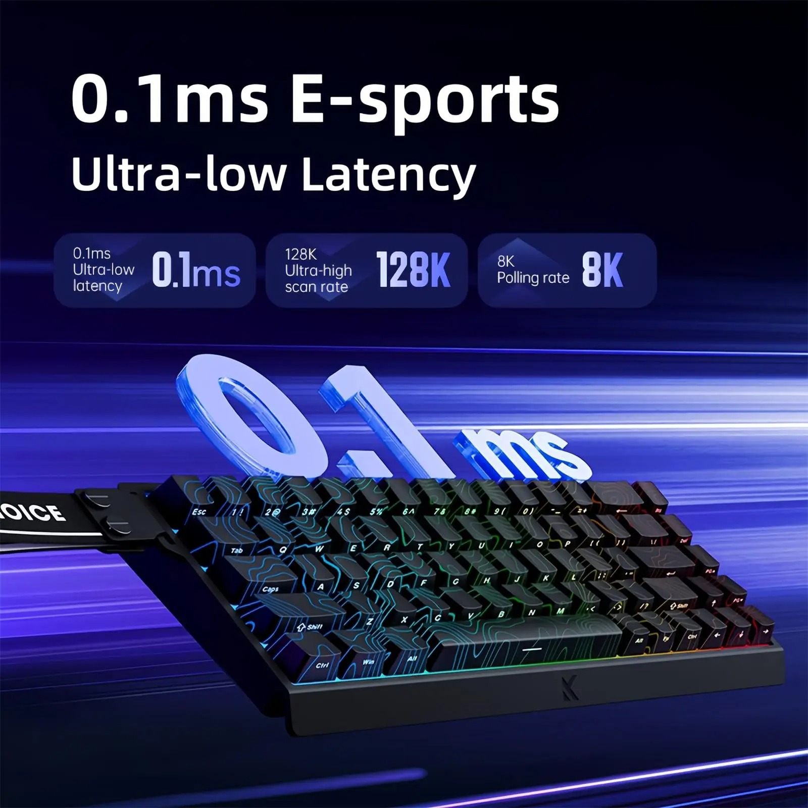 MCHOSE ACE 68 Keyboard Gaming  - Gaming Keyboard Hall Effect Switches ulasan dan harga