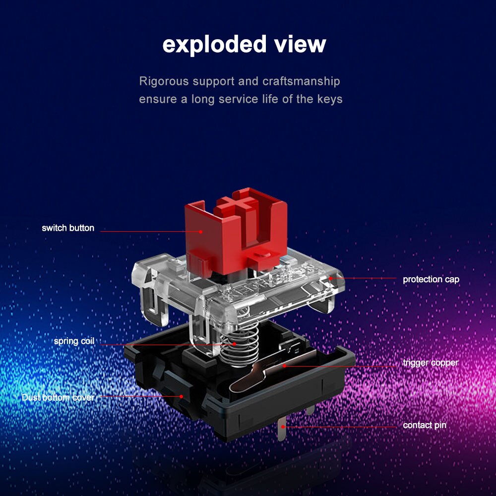 REDRAGON SMD RGB MX sakelar 5. - Gaming Keyboard Mobile ulasan dan harga