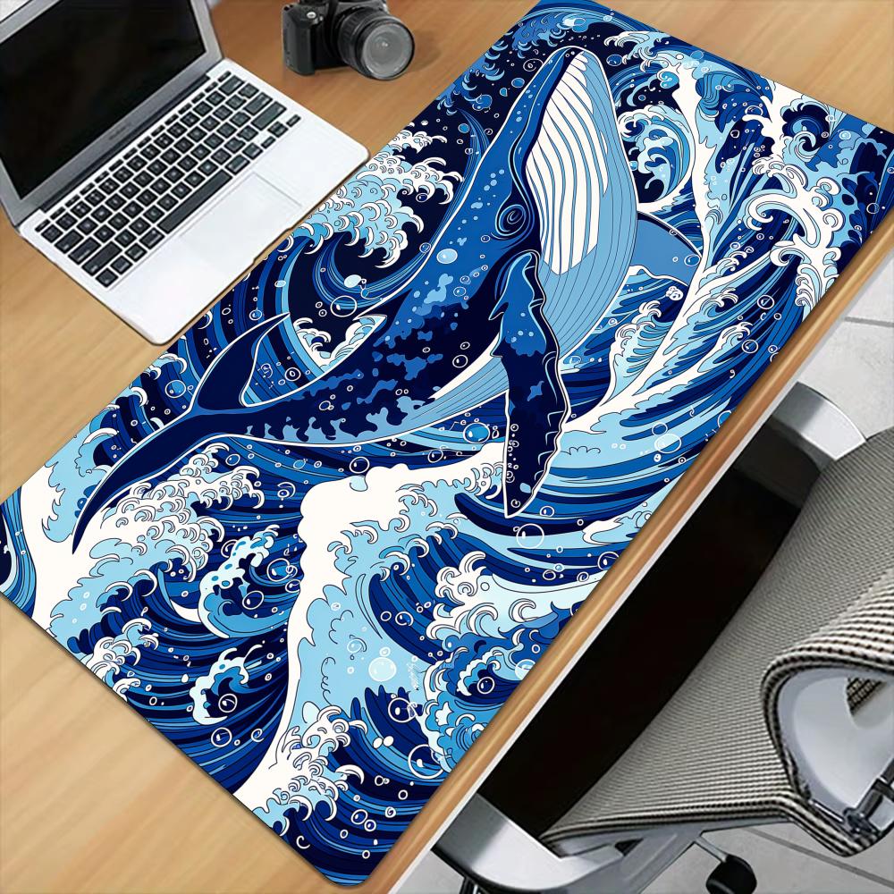 Alas Meja Mouse Pad Blue Whale - Gaming Keyboard Blue ulasan dan harga