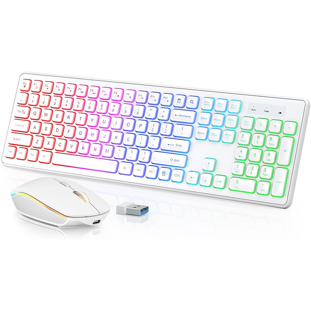 Keyboard dan Mouse Nirkabel de - Gaming Keyboard Ergonomic ulasan dan harga